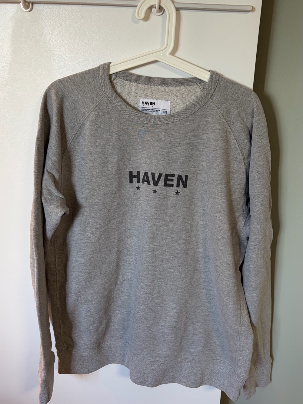 HAVEN Men's Crewneck Sweatshirt in Grey